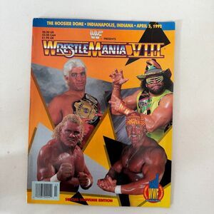 WWF WRESTLEMANIA 8 VIII Hulk Macho Man Magazine Program April 5, '92 Great Shape